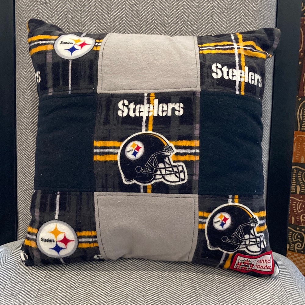 NEW Pittsburg Steelers Patchwork Pillow